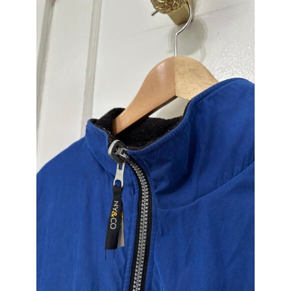 Adult size X-large blue and black coat - Picture 4 of 9
